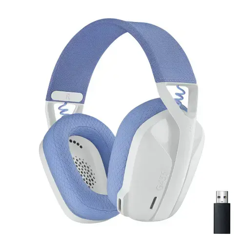 LOGITECH G435 LIGHTSPEED belaidės žaidimų ausinės - BALTOS spalvos