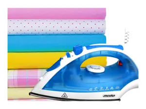 Lygintuvas "Mesko MS 5023" mėlyna/balta, 2200 W, su laidu, Anti-scale sistema, vertikali garų funkcija