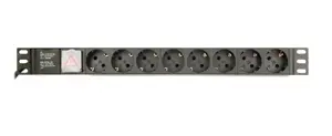 GEMBIRD PDU 8x Schuko 1U 10A 3m C14 kištukas