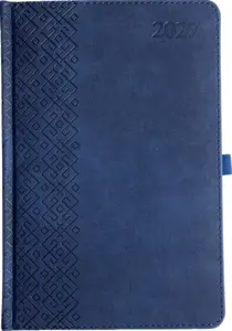 Darbo knyga TRADITIONAL 2027, PU, A5, tamsiai mėlyna