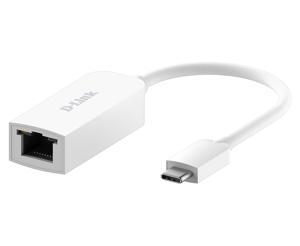 D-Link USB-C ir 2,5G Ethernet adapteris DUB-E250, laidinis, USB Type-C, Ethernet, 2500 Mbps, baltas
