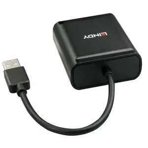 "Lindy" USB 2.0 Cat.5 ilgintuvas 60 m, 4 prievadai, USB 2.0, RJ-45, USB 2.0, juodas, metalinis, 52 mm, 60 mm