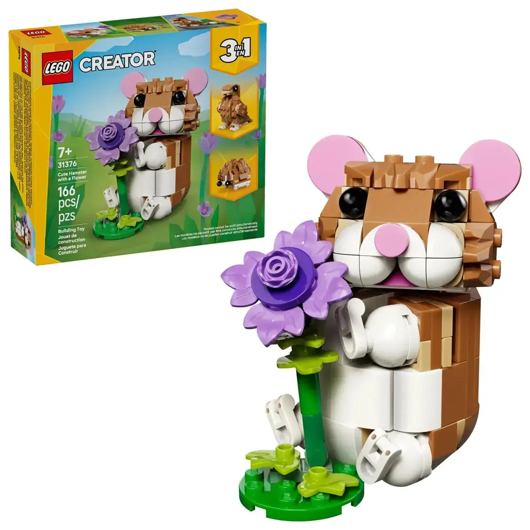 LEGO CREATOR 3 IN 1 31376 Cute Hamster with a Flower