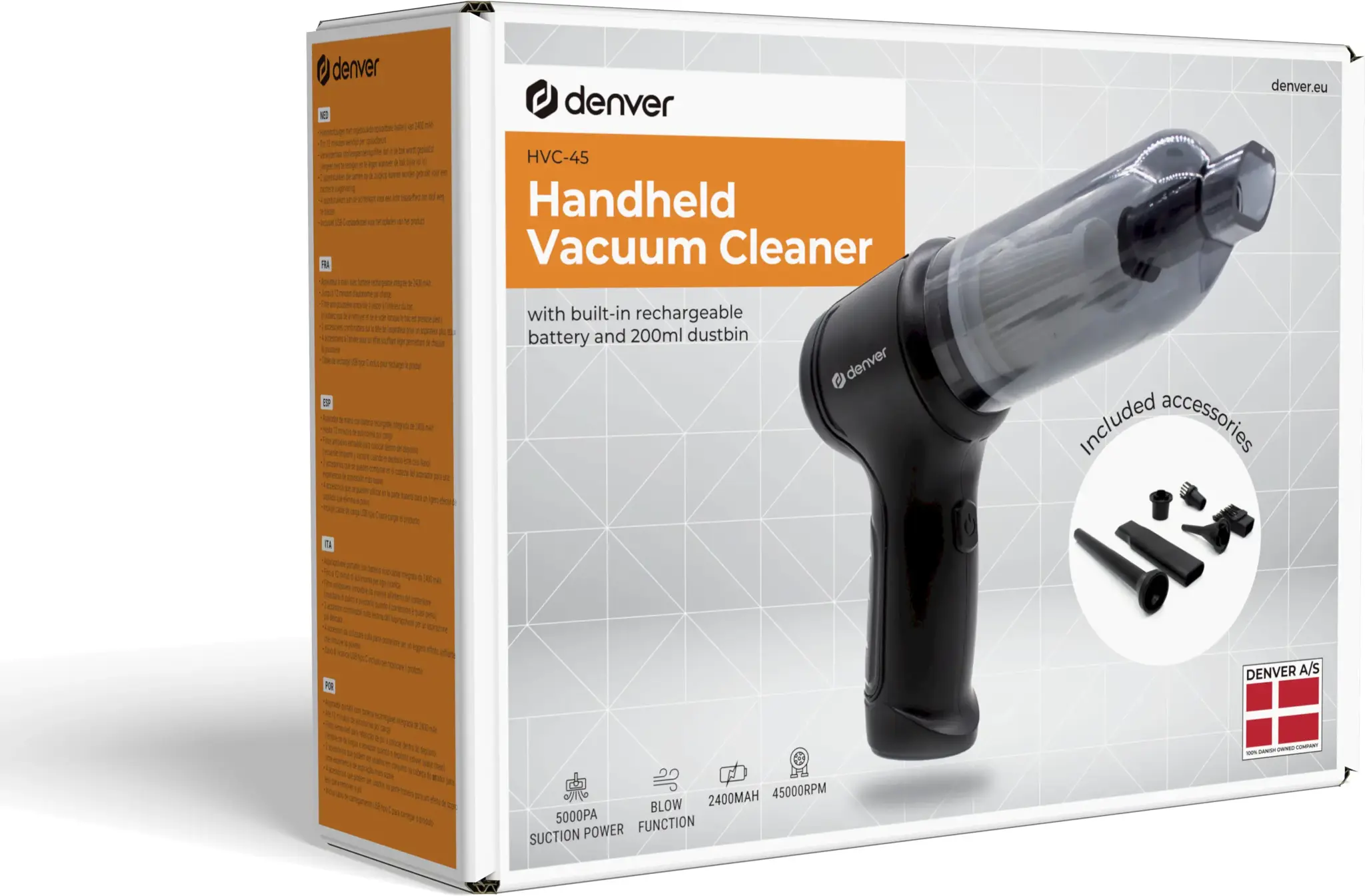 Denver cordless handheld vacuum cleaner HVC-45