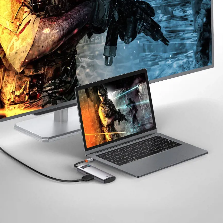 Baseus Hub Adapter 5in1 USB-C to 3x USB 3.0 + HDMI + USB-C PD