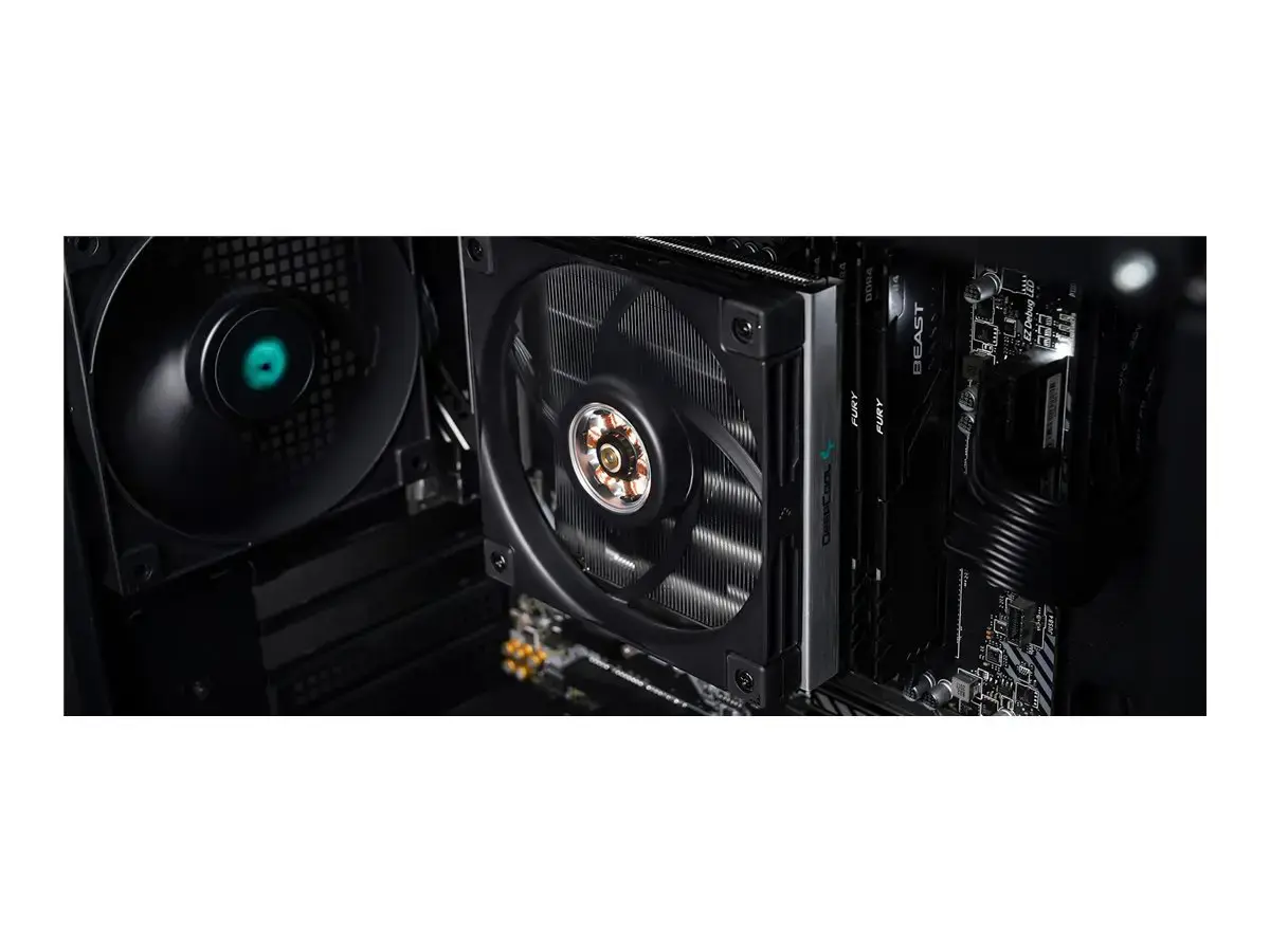 "DeepCool AN600", Oro aušintuvas, 12 cm, 61,56 cfm, aliuminis, juodas