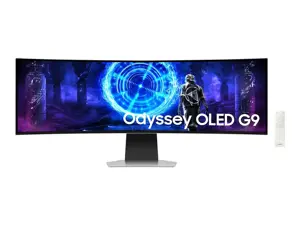 Monitor SAMSUNG 49" Gaming/Curved 5120x1440 32:9 0.03 ms Speakers Height adjustable Tilt Colour Sil…