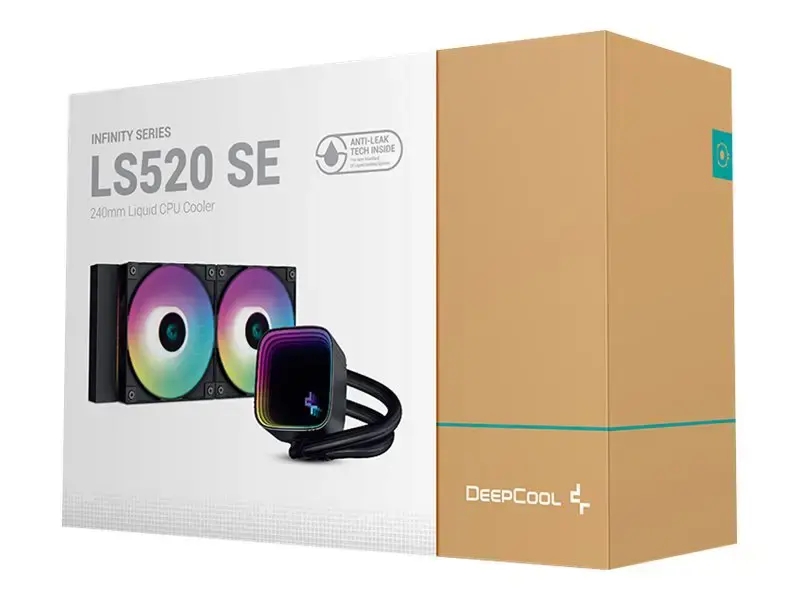 "DeepCool LS520 SE", "viskas viename" skysčio aušintuvas, 12 cm, juodas