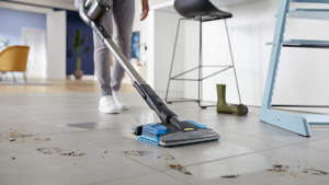 Philips 8000 Series Aqua Plus XC8349/01 Cordless Vacuum, Stick vacuum, Bagless, Black, 0.6 L, 18.3 l/s, Dry&wet