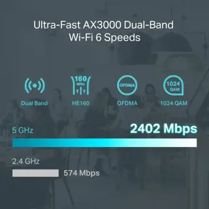 TP-Link ER706W, Dviejų dažnių (2,4 GHz / 5 GHz), Ethernet LAN, juodas, stalinis/polinis maršrutizatorius