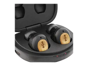 "Marley" tikros belaidės ausinės "Champion" Įmontuotas mikrofonas, "Bluetooth", juodos spalvos