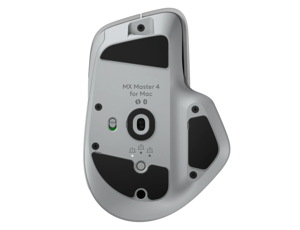 Logitech MX Master 4 for MAC Belaidė pelė RF Wireless + Bluetooth, 8000 DPI, White Silver