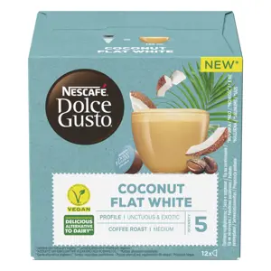 Nescafe kavos kapsulės Dolce Gusto Coconut Flat White 12 kapsulių 116.4g