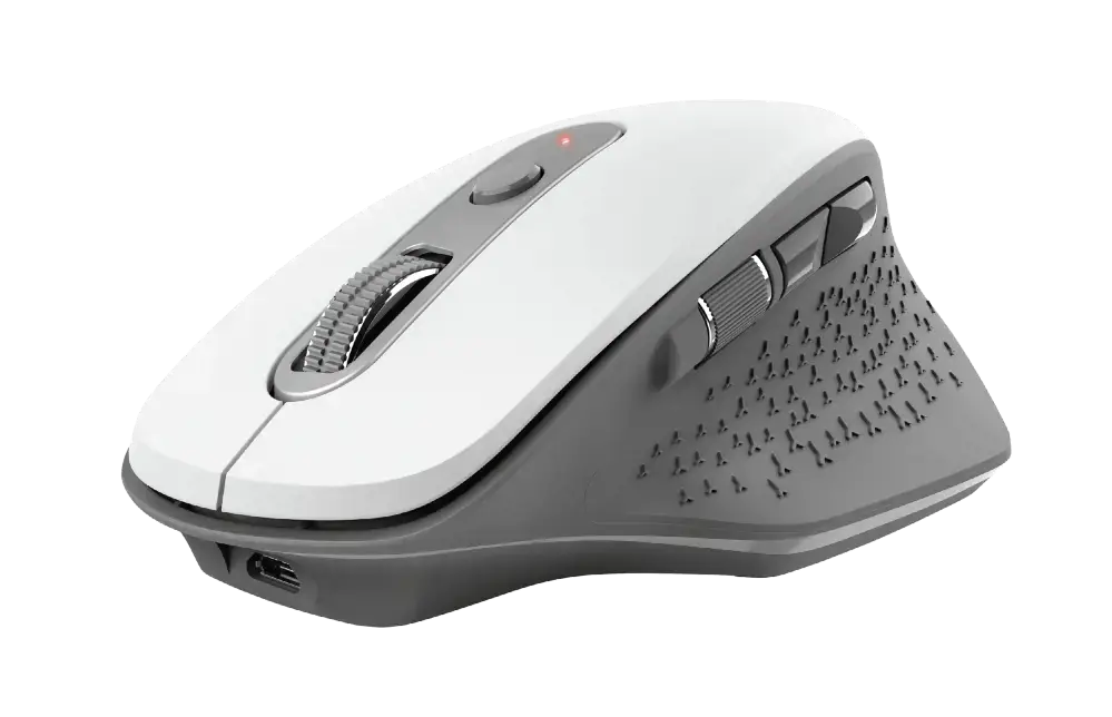 "Trust Ozaa", dešinės rankos, optinis, RF belaidis, 2400 DPI, baltas