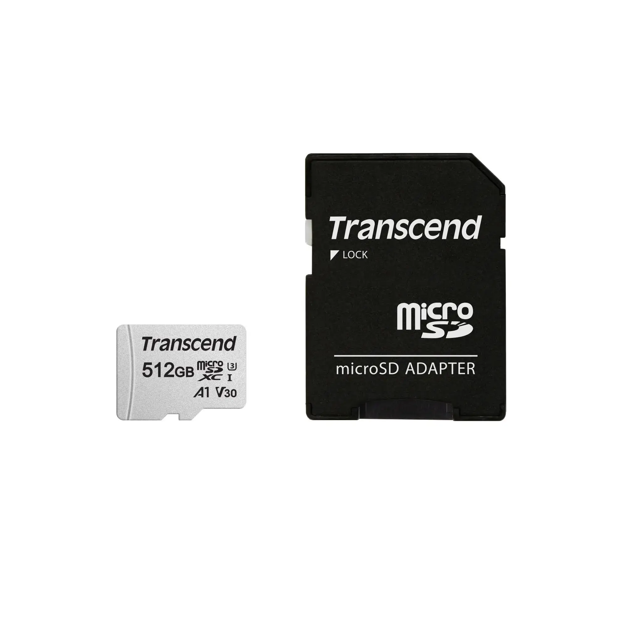 TRANSCEND 512 GB microSD su adapteriu UHS-I U3 A1
