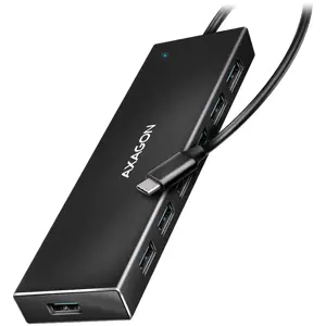 "Axagon" septynių prievadų USB 3.2 Gen 1 šakotuvas su įkrovimo palaikymu. Išorinio maitinimo šaltin…