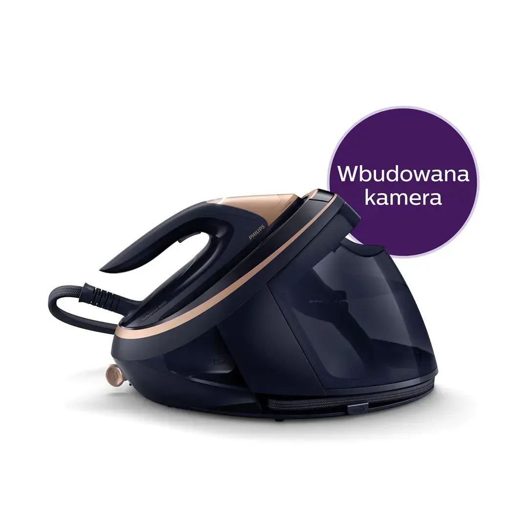 Philips PSG9050/20, 3100 W, 180 g/min, SteamGlide soleplate, 1.8 L, Black, Detachable