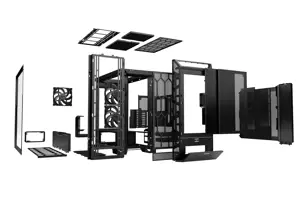 Būkite tylūs! DARK BASE PRO 901 | Juoda, Full Tower, Kompiuteris, Juoda, ATX, EATX, micro ATX, Mini-ATX, XL-ATX, Aliuminis, Stiklas, Plienas, Žaidimams