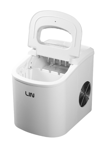 Nešiojamas ledo kubelių gaminimo įrenginys LIN ICE PRO-W12 baltas