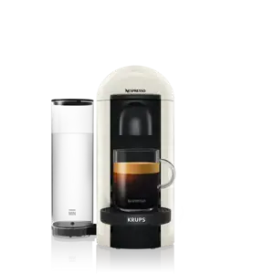 Krups Nespresso Vertuo Plus, Drip coffee maker, 1.2 L, Coffee capsule, 1260 W, White