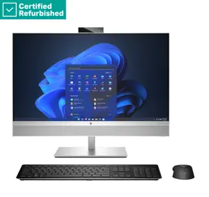 RENEW SILVER HP Elite 870 G9 AIO All-In-One 27 - i7-14700, 16GB, 512GB SSD, 27 FHD Non-Touch AG, Height Adjustable, FPR, Win 11 Pro, 1 years
