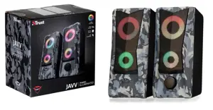 "Trust GXT 606 Javv", 2.0 kanalai, laidinis, 12 W, 160-20000 Hz, 4 Ω, juoda, pilka