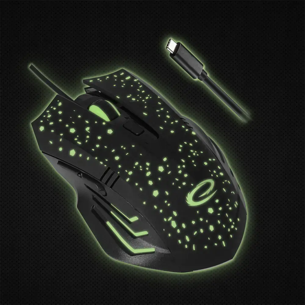 ESPERANZA MOUSE WIRED. 6D FOR GAMERS GALAXY USB-C EGM212