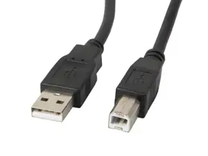 LANBERG CA-USBA-11CC-0030-BK Lanberg USB 2.0 AM-BM kabelis su feritu 3 m juodas