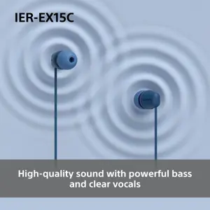 Sony headset IER-EX15C, black