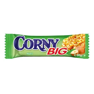 Javainių batonėlis CORNY BIG, lazdynų riešutų, 50 g