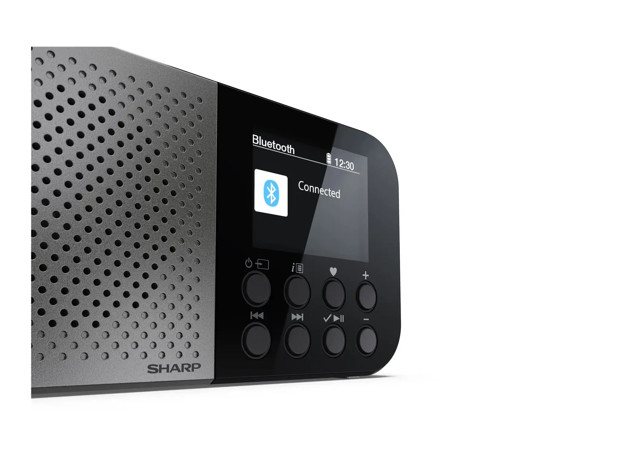 Sharp OSAKA Pocket/Handheld Portable Digital Radio | DR-P520(GY) | Bluetooth