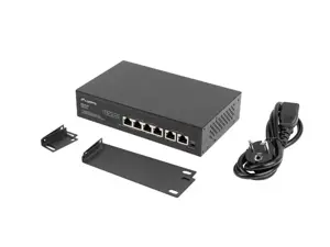 LANBERG komutatorius PoE 19 colių 6 prievadų 100MB 4 prievadai PoE 30W/prievadui maks. 60W DSP3-0105-60W nevaldomas