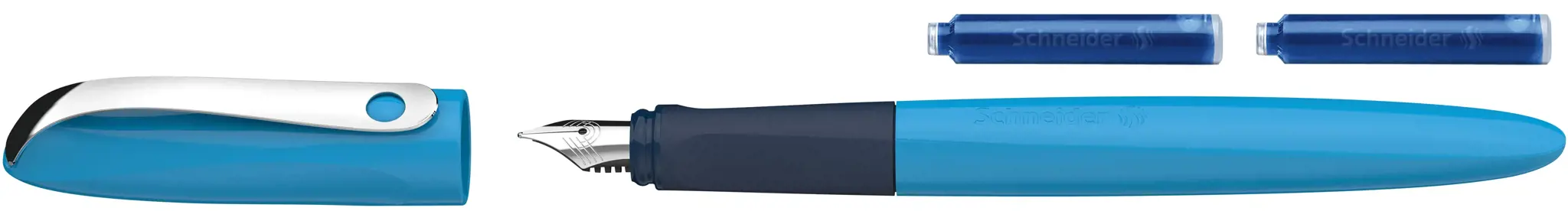 Plunksnakotis SCHNEIDER Wavy A, dešiniarankiams ir kairiarankiams, įvairių sp. blisteryje