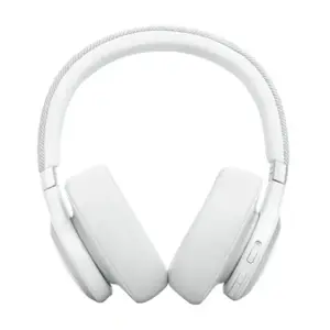 JBL belaidės ausinės "Live 770NC", baltos spalvos