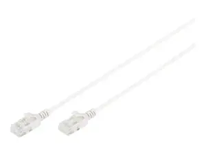 "Digitus CAT 6 U-UTP Slim Patch cord" jungiamasis kabelis, modulinis RJ45 (8/8) kištukas, 2 m, pilkos spalvos