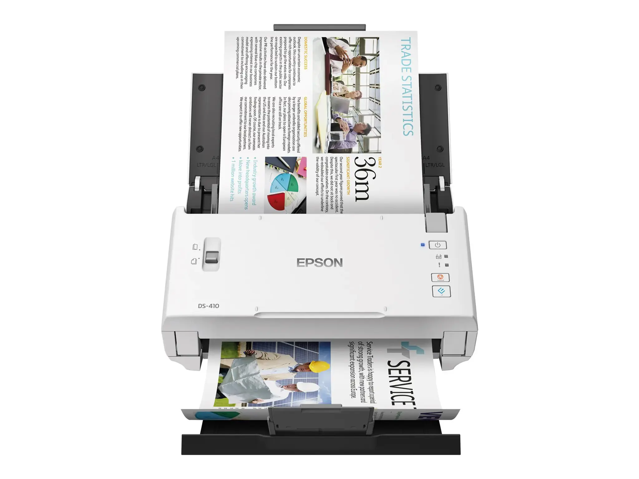 "Epson WorkForce DS-410", 215,9 x 3048 mm, 600 x 600 DPI, 48 bitų, 16 bitų, 16 bitų, 16 bitų, 8 bitų