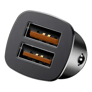 Baseus Square Car Charger 2xUSB QC3.0 5A 30W (Black)