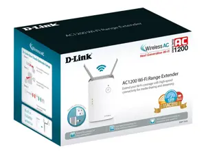 D-Link DAP-1620/E, Tinklo kartotuvas, 10/100/1000Base-T(X), IEEE 802.11a, IEEE 802.11b, IEEE 802.11g, IEEE 802.11n, IEEE 802.3ac, 802.11a, "Wi-Fi 5" (802.11ac), 802.11b, 802.11g, "Wi-Fi 4" (802.11n), 1200 Mbps, WPA, WPA2, WPS