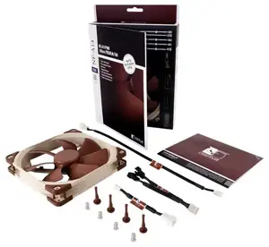 Noctua NF-A14 PWM Kompiuterio korpuso ventiliatorius 14 cm rudos spalvos