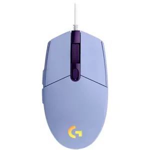 LOGITECH G203 LIGHTSYNC laidinė žaidimų pelė - LILAC - USB