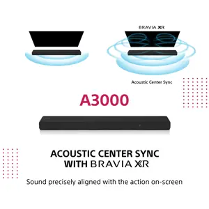 "Sony HT-A3000", 3.1 kanalo, 250 W, DTS, DTS 96/24, DTS Virtual:X, DTS-ES, DTS-HD HR, DTS-HD Master Audio, DTS:X, Dolby Atmos, Dolby..., 250 W, integruotas, juodas