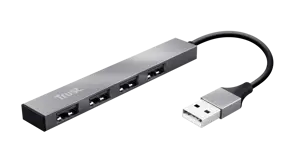 "Trust Halyx", USB 2.0, USB 2.0, 480 Mbps, aliuminis, aliuminis, 0,1 m