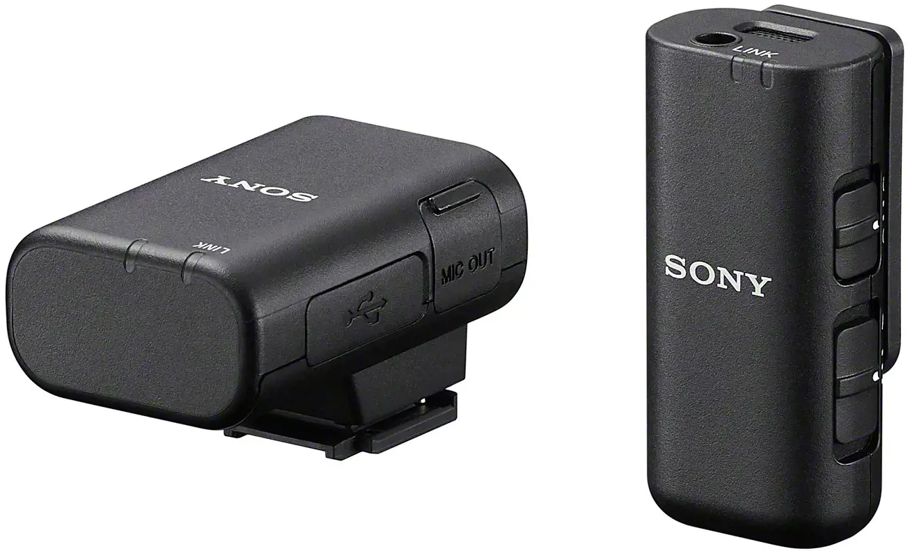 Sony ECM-W3S, Digital camera microphone, 24 bit, 48 kHz, Wired & Wireless, Bluetooth/3.5 mm, 150 m