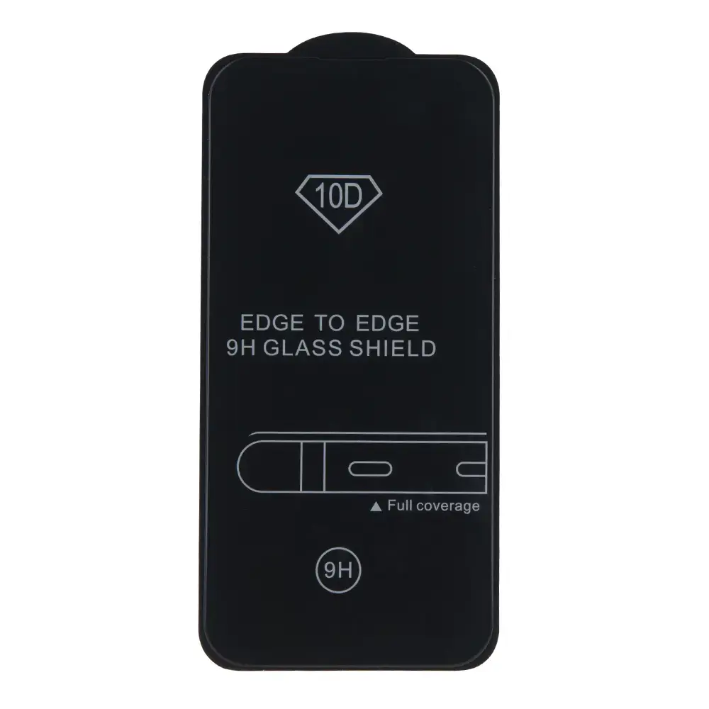 Grūdintas stiklas 10D, skirtas "Samsung Galaxy A52 4G" / A52 5G / A52S 5G / A53 5G, juodas rėmelis