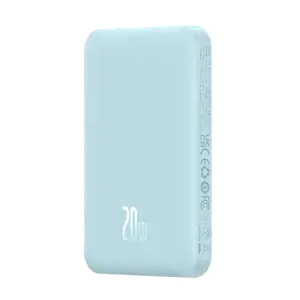 Mini powerbankas Baseus 5000mAh 20W + USB-C kabelis (20V/3A) - mėlynas