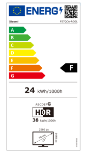 Xiaomi | 2K Gaming Monitor | G27Qi EU | 27 " | IPS | QHD | 16:9 | 180 Hz | 1 ms | 2560 x 1440 pixels | 300 cd/m² | HDMI ports quantity 2 | Black