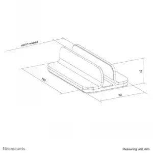 NEOMOUNTS BY NEWSTAR VERTIKALUS NEŠIOJAMOJO KOMPIUTERIO STOVAS