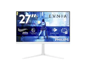 Philips 27M2N5201P/00 | 27 " | Fast IPS | FHD | 16:9 | 260 Hz | 1 ms | 1920 x 1080 pixels | 300 cd/m² | HDMI ports quantity 2 | White