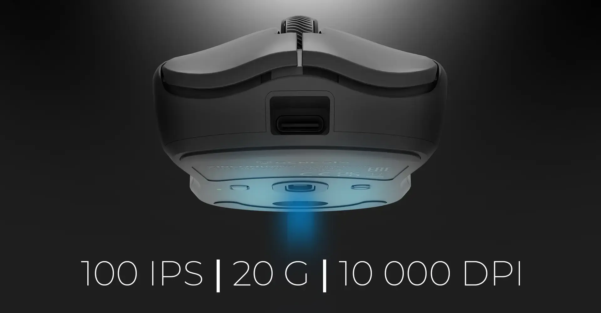 Genesis ZIRCON 500 G2 | Gaming Mouse | Wireless/Wired | 2.4 GHz, Bluetooth, USB | Black