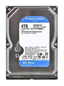 Western Digital WD Blue 3.5-Inch PC HDD internal hard drive 4 TB 5400 RPM 128 MB 3.5" Serial ATA III